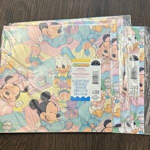 Disney Babies Gift Wrap - Blue and Pink Delight